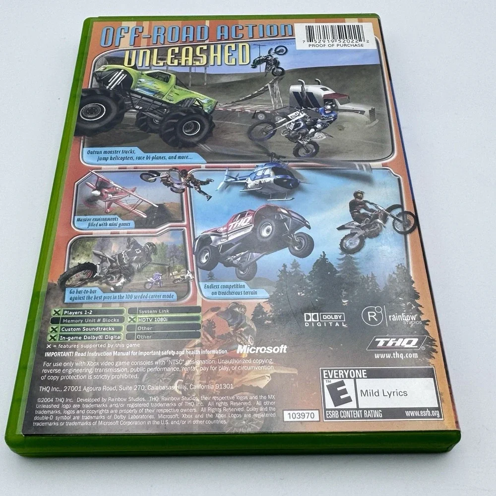 MX Unleashed (Original Xbox) CIB COMPLETE & Tested